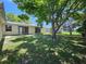 Spacious backyard with large shade tree at 10135 Glen Moor Ln, Port Richey, FL 34668