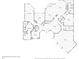First floor plan showing layout of primary bedroom, kitchen, living room, dining room and garage at 10342 Altrara Way, Trinity, FL 34655