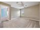 Bedroom with carpet flooring, a ceiling fan, and a neutral color scheme at 1104 Ketzal Dr, Trinity, FL 34655