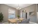 Dining room with natural light and neutral finishes at 1104 Ketzal Dr, Trinity, FL 34655