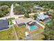 Beautiful home features a screened pool, fenced yard, and mature trees at 11280 Sedgefield Ave, Spring Hill, FL 34608
