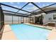 Enclosed pool with screen, offering a private outdoor space at 11280 Sedgefield Ave, Spring Hill, FL 34608