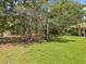 Lush backyard featuring mature trees and landscaping, perfect for relaxation and outdoor activities at 12229 Barnevelde Rd, Weeki Wachee, FL 34614