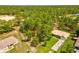 Inviting exterior showcasing the property with its well-manicured lawn and appealing façade nestled in the trees at 12229 Barnevelde Rd, Weeki Wachee, FL 34614