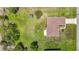 Bird's eye view of a house with large yard at 12323 House Finch, Weeki Wachee, FL 34614