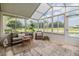 Relaxing sunroom filled with natural light, comfortable seating, and tranquil views at 1242 Almondwood Dr, Trinity, FL 34655