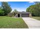 Charming single-story home with stone accents, well-manicured lawn, and a convenient two-car garage at 1376 Fayetteville Dr, Spring Hill, FL 34609
