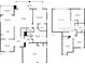 Floor plan showcasing layout of the first and second floor, highlighting bedrooms, bathrooms and living space at 13772 Dunwoody Dr, Spring Hill, FL 34609