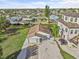 Aerial view of a waterfront home with canal access and a charming exterior at 13821 Judy Ave, Hudson, FL 34667