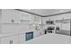 Stylish kitchen with white cabinets, stainless steel appliances, and bright countertops at 13821 Judy Ave, Hudson, FL 34667