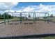 A relaxing swing set on a bed of soft wood chips makes the playground a fun experience at 19326 Long Lake Ranch Blvd, Lutz, FL 33558