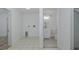 Finished basement includes a laundry area and access to a full bathroom at 3150 Trident Ter, New Port Richey, FL 34652