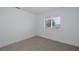 Bright bedroom with plush carpeting, one window offering natural light and outside views at 3150 Trident Ter, New Port Richey, FL 34652