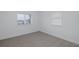 Bright bedroom with plush carpeting, two windows offering natural light and outside views at 3150 Trident Ter, New Port Richey, FL 34652