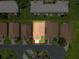 Overhead view of a single-Gathering home with a manicured lawn, surrounded by neighboring houses in a quiet area at 3317 Abigail Ct, New Port Richey, FL 34655