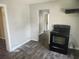 Kitchen space with dark floors and black oven at 3415 N 51St St, Tampa, FL 33619