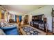 Open living room showcasing wood flooring, modern furniture, and lots of space at 3841 Lanyard Ct # B, New Port Richey, FL 34652