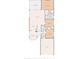 Detailed floor plan showcasing the layout of the home, including the bedrooms, kitchen, bathrooms, and living spaces at 4082 Watson Dr, New Port Richey, FL 34655