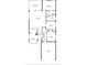 Detailed floor plan showcasing the layout of the home, including the bedrooms, kitchen, bathrooms, and living spaces at 4082 Watson Dr, New Port Richey, FL 34655