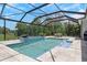 A screened-in pool and spa are perfect for outdoor entertaining at 4287 Woodland Retreat Blvd, New Port Richey, FL 34655