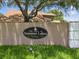 Entrance sign to the Summer Lakes deed-restricted community at 4716 Wolfram Ln, New Port Richey, FL 34653