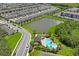 Community pool area and townhomes at 6240 Fairmont Ln, Palmetto, FL 34221