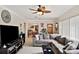 Comfortable living room area with neutral paint, terrazzo flooring, and lots of natural light at 6795 23Rd S St, St Petersburg, FL 33712