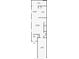 Detailed floor plan showing the layout of the first floor, including the kitchen, living room, and garage at 8305 Crescent Oaks Dr, New Port Richey, FL 34655