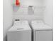 The laundry room features a standard white washer and dryer at 8305 Crescent Oaks Dr, New Port Richey, FL 34655