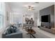 Stylish open-concept living room that includes modern design elements and lots of natural light at 8305 Crescent Oaks Dr, New Port Richey, FL 34655