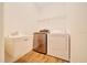 Laundry room with new washer and dryer at 9130 Madrid Rd, Weeki Wachee, FL 34613