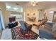 Inviting living room and dining area with lots of space for entertaining at 18142 Baywood Forest Dr, Hudson, FL 34667