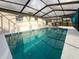 Gorgeous pool area with a covered patio, perfect for summer fun at 10029 Freestone Ln, Port Richey, FL 34668