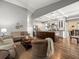 Open-concept living space featuring a kitchen, dining area, and living room at 12060 Sapphire Dr, Spring Hill, FL 34609