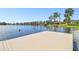 Community dock is perfect for enjoying tranquil waterfront living and easy lake access at 13901 Vacation Ln, Odessa, FL 33556