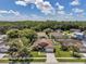 Stunning aerial view of a house surrounded by lush greenery, showcasing the property's prime location and serene neighborhood setting at 2048 Ground Squirrel Dr, New Port Richey, FL 34655
