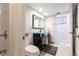 Stylish bathroom with a glass vessel sink and modern fixtures at 22348 Olean Blvd, Port Charlotte, FL 33952