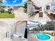Collage of a home featuring the kitchen, bathroom, pool and front elevation at 2326 Mountain Ash Way, New Port Richey, FL 34655