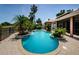 Sparkling swimming pool with spa, patio and tropical plants at 2987 Wentworth Way, Tarpon Springs, FL 34688