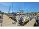 Boats docked with Yamaha motors, providing convenient waterfront access at 4052 Marine Pkwy, New Port Richey, FL 34652