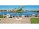 Picturesque view of Gulf Harbors Yacht Club docks and tranquil waterfront at 4052 Marine Pkwy, New Port Richey, FL 34652