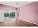 Bedroom with a view of the pool area at 4351 Mallard Lake Dr, Spring Hill, FL 34609