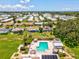 Overhead shot showcasing the community pool area at 4567 Great Lakes S Dr, Clearwater, FL 33762