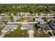 Aerial view of homes with manicured lawns, a serene atmosphere, and convenient access to surrounding areas at 4752 Weasel Dr, New Port Richey, FL 34653