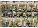 Aerial view of a quiet neighborhood, showcasing the homes and well-maintained streets at 4752 Weasel Dr, New Port Richey, FL 34653