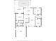 Detailed floor plan showcasing layout with bedrooms, bathrooms, kitchen, living room, and outdoor screened porch with pool at 4752 Weasel Dr, New Port Richey, FL 34653