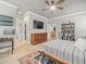 Main bedroom featuring neutral walls, tile flooring, and a walk-in closet at 6130 Colmar Pl, Apollo Beach, FL 33572