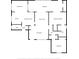 Detailed floor plan showcasing the layout of the home, including living room, bedrooms, kitchen and sunroom at 7133 Box Elder Dr, Port Richey, FL 34668