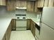 Functional kitchen with appliances, countertops, and cabinetry, ready for your personalization and culinary adventures at 7614 Radcliffe Cir # B213, Port Richey, FL 34668