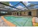 Inviting screened-in pool with a spacious patio and clear blue water at 8404 Fishhawk Ave, New Port Richey, FL 34653